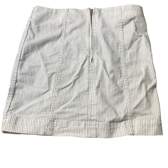 Free People Dotted Stripes Black And White Mini Skirt Women’s Size 2 - Picture 2 of 5